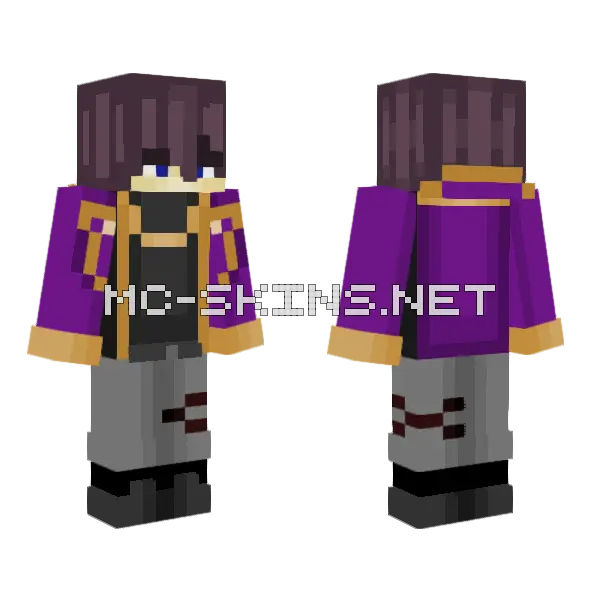 Shxtou Minecraft skin, front and back