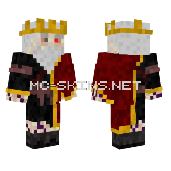 Sick King Minecraft skin, front and back