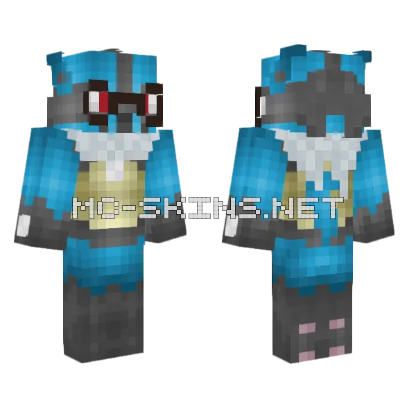 Sicla The Nuggie Seller Minecraft skin, front and back
