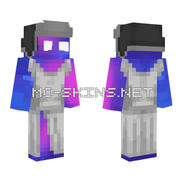 Sidnarr Galaxy Skin Minecraft skin, front and back