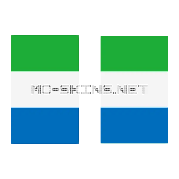 Sierra Leone Flag cape, outside and lining