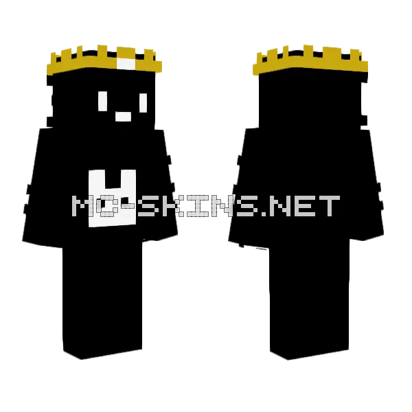Sigma Sigma Sigma Sigma Minecraft skin, front and back