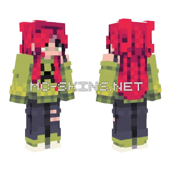 Silence Remake Minecraft skin, front and back