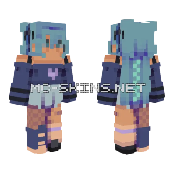 Silent Night Pce Rcce Minecraft skin, front and back