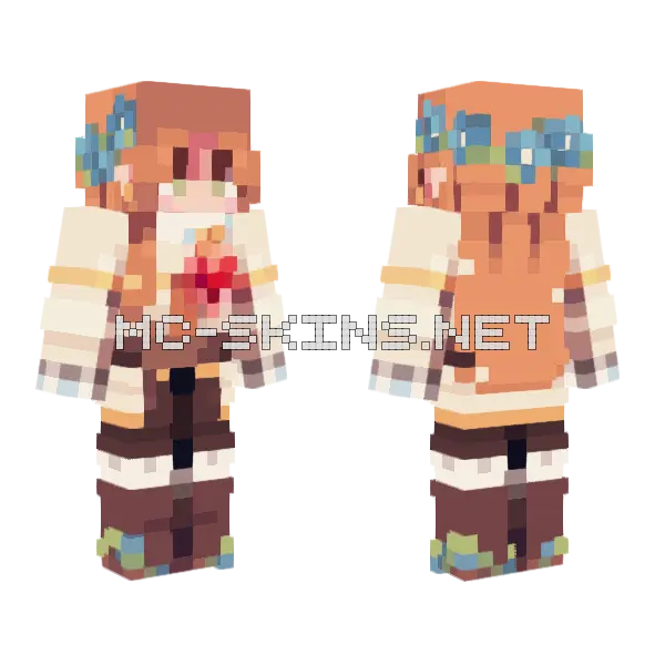 Silent Princess Ce Minecraft skin, front and back