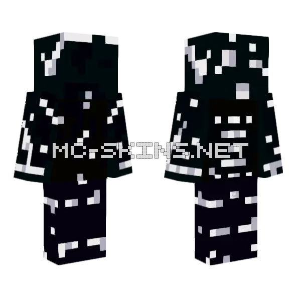 Silent Skin Minecraft skin, front and back