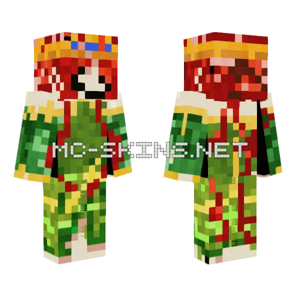 Silly Fel Minecraft skin, front and back