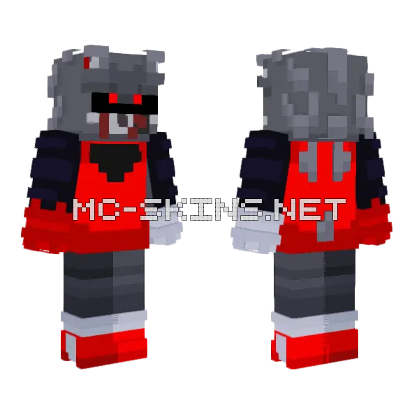Silly Scary Hedgehog Minecraft skin, front and back
