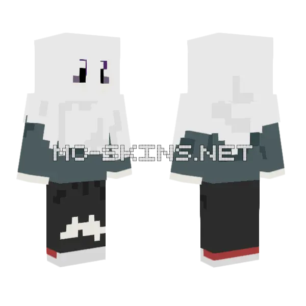 Silly Sheet Ghost Minecraft skin, front and back