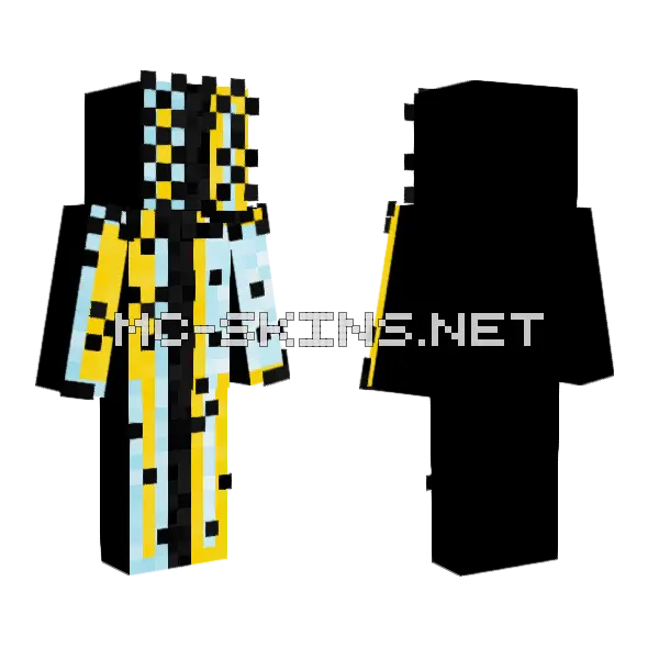 Silver Gold Skin Minecraft skin, front and back