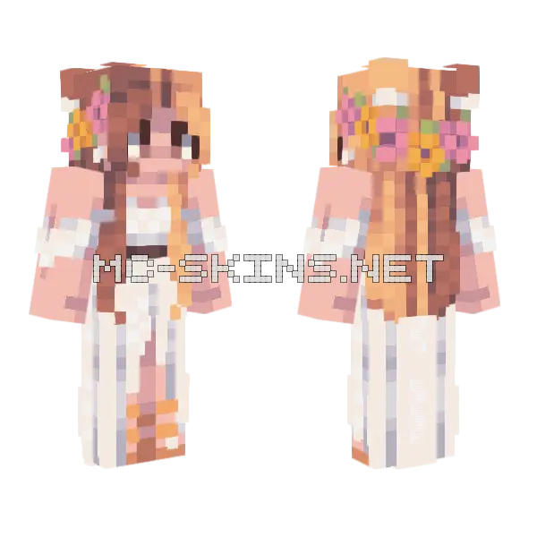 Silver Raindrops RCE Minecraft skin, front and back