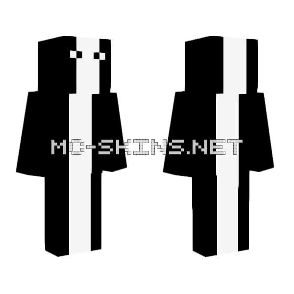 Black and White Inverted Eyes, front and back