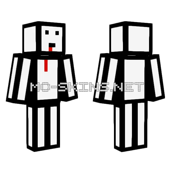 Simple Block Creature, front and back