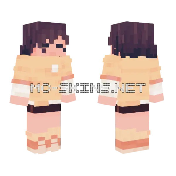 Simple Brown Hair, front and back