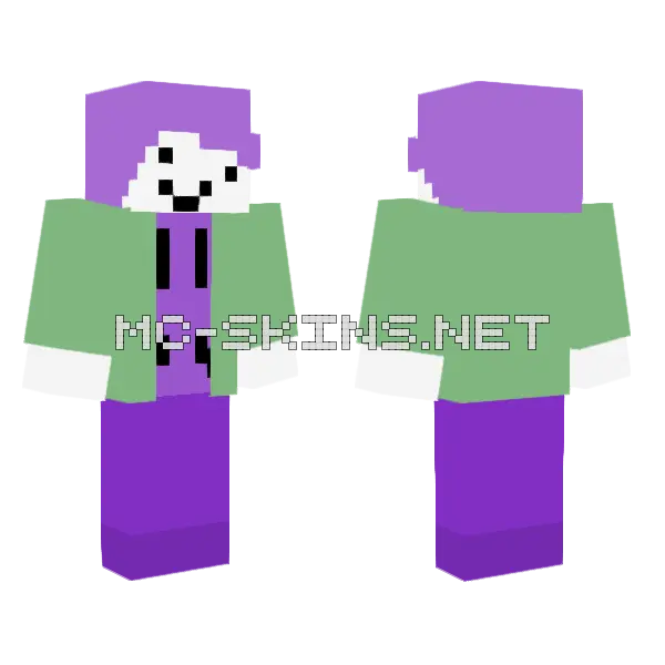 Simple Matt Minecraft skin, front and back