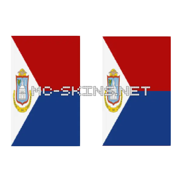Sint Maarten Flag cape, outside and lining