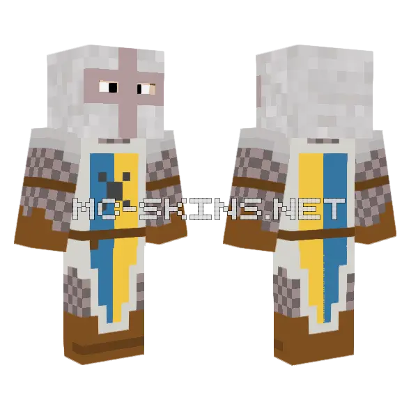 Sir Buck The Knight Minecraft skin, front and back
