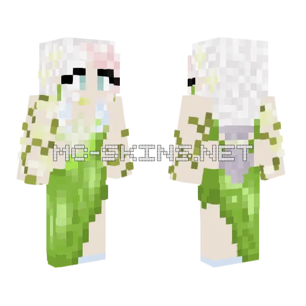 Sis Unicorn OC Minecraft skin, front and back
