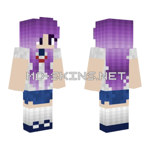 Sister Birthday Special Minecraft skin, front and back