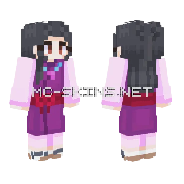 Sister Iris Minecraft skin, front and back