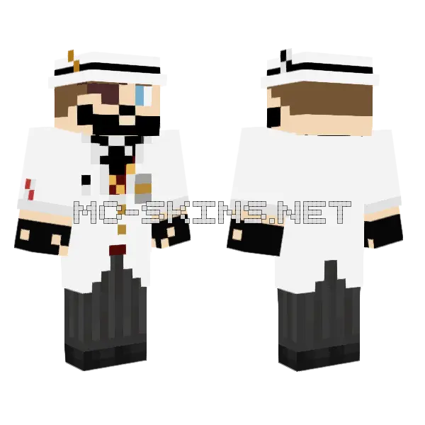 Six Guns Gambler Minecraft skin, front and back