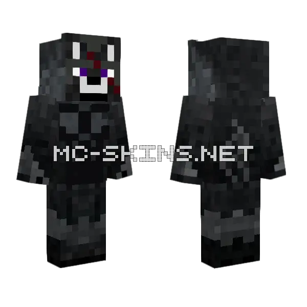 Sixpack Wolf Minecraft skin, front and back