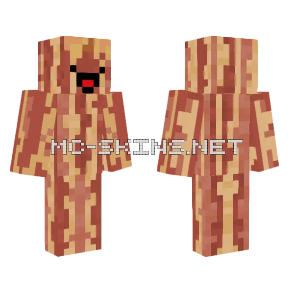 Sizzling Bacon Strips, front and back