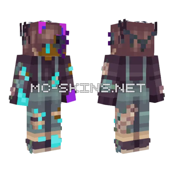 Sk Beta Minecraft skin, front and back