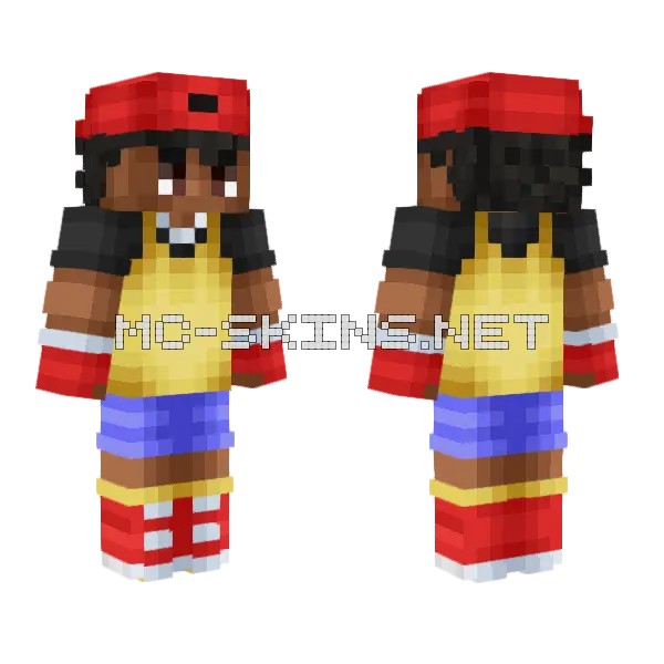 Skate Hunter Sor3 Minecraft skin, front and back