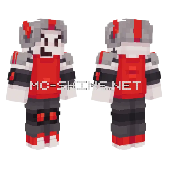 Skateboard Phighting Minecraft skin, front and back