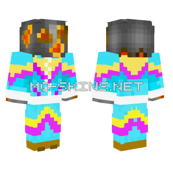 Skeeverball Mascot Minecraft skin, front and back