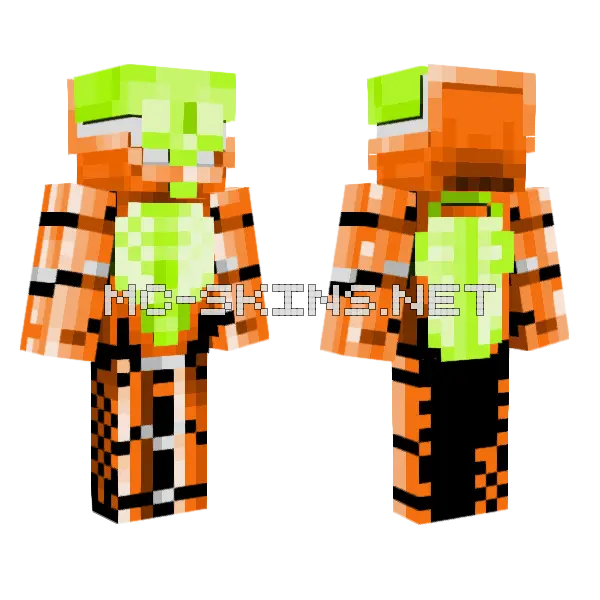 Skeleton Artificer Ver 2 Minecraft skin, front and back