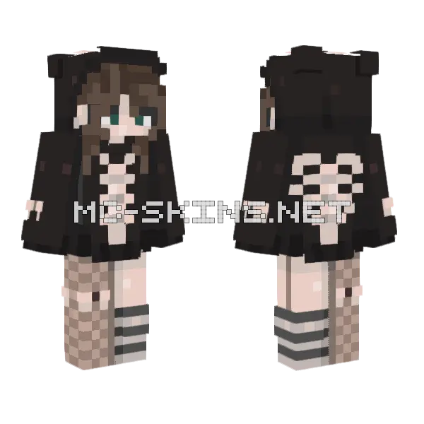 Casual Skeleton Outfit, front and back