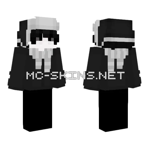 Skeleton Warrior Skin Minecraft skin, front and back