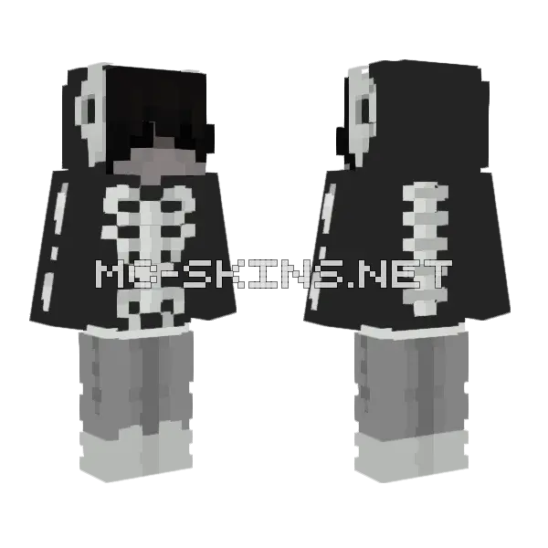Skelly Skin Minecraft skin, front and back