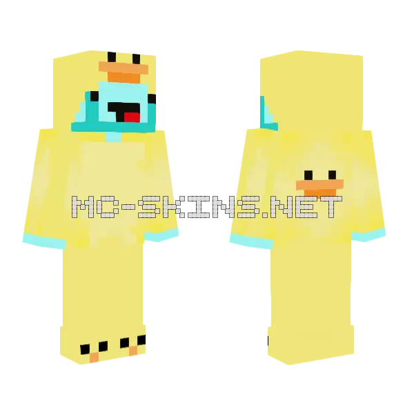 Skeppy Duckie Skin Minecraft skin, front and back