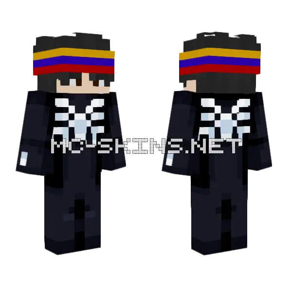 Skibiddiman Minecraft skin, front and back