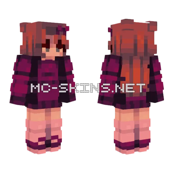 Skies Of Purple SF 21 FF Minecraft skin, front and back