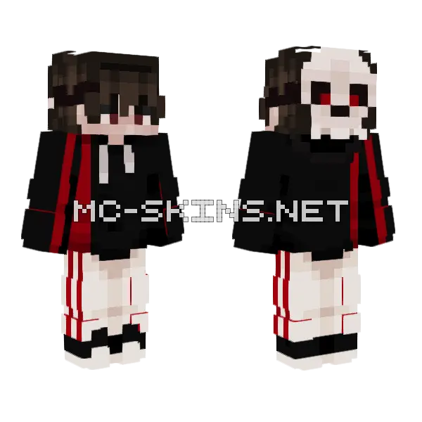 Skin and Bones Remake Minecraft skin, front and back