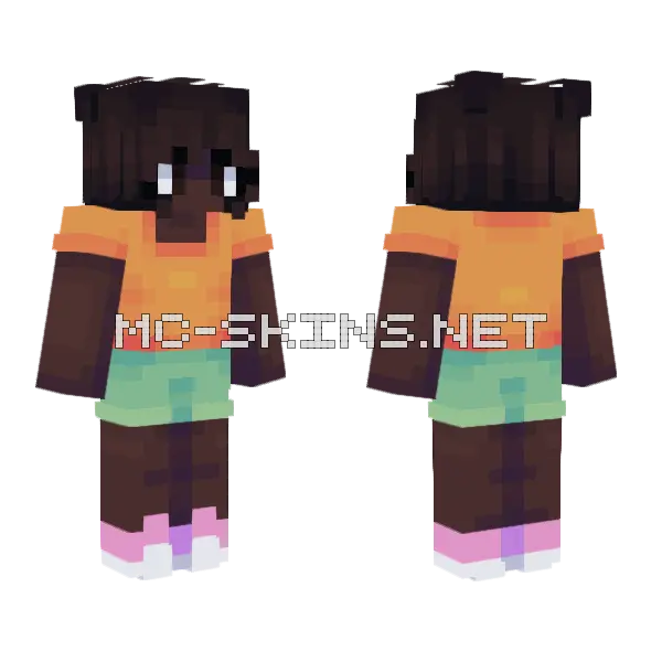 Skin Fight 9 Minecraft skin, front and back