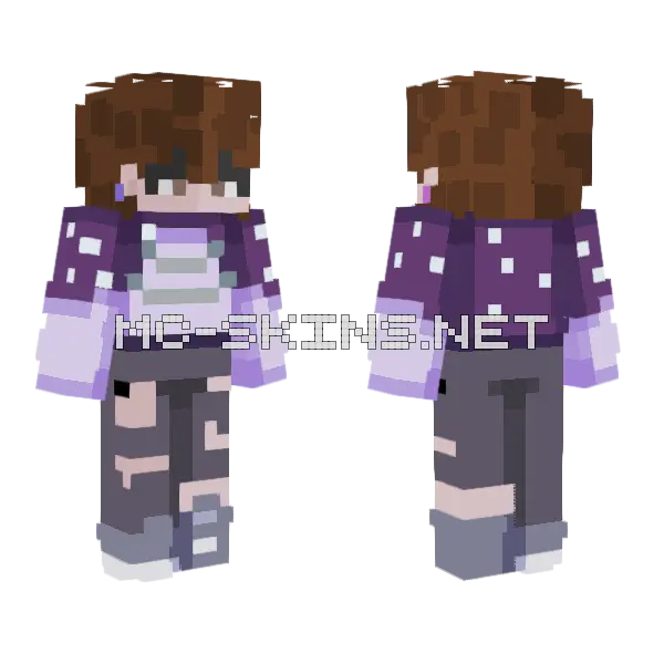Skin For My Bestie Minecraft skin, front and back