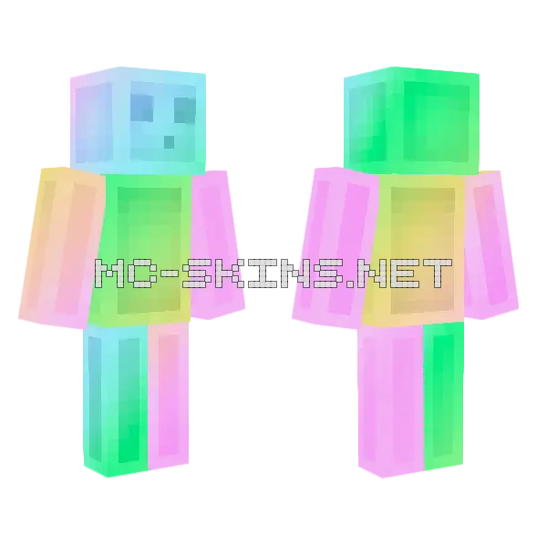 Skin Master Slime Minecraft skin, front and back