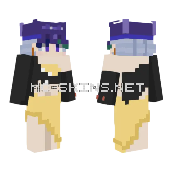 Skindex Awardings 2024 Volunteer Minecraft skin, front and back