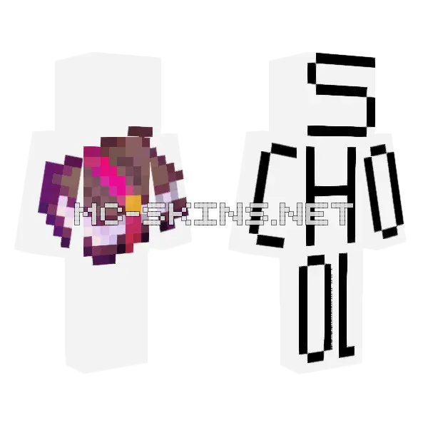 Skinning School Teacher Minecraft skin, front and back