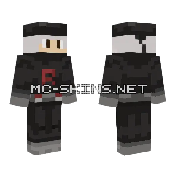 Skinrocket Minecraft skin, front and back