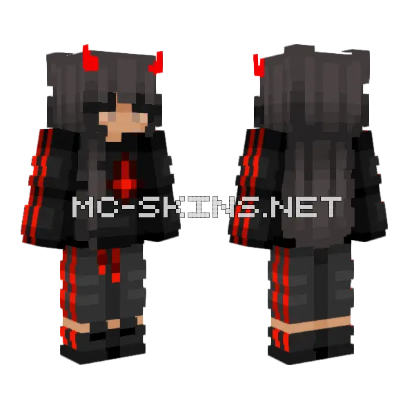 Skintober Day 30 Chelsea Minecraft skin, front and back