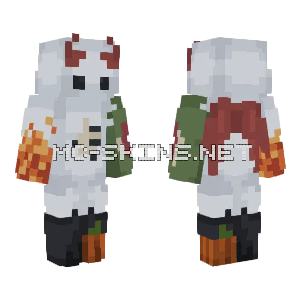 Skintober Day 4 Minecraft skin, front and back
