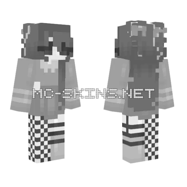 Skintober Ghosts Minecraft skin, front and back