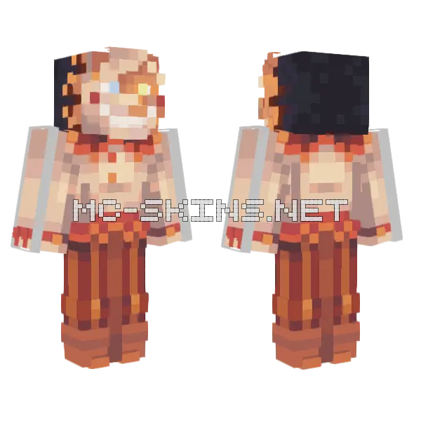 Skskji Minecraft skin, front and back