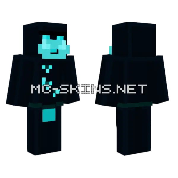 Skulk Liger Minecraft skin, front and back